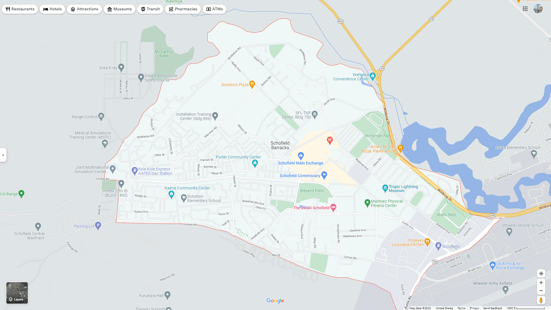 Towns Near Schofield Barracks Hawaii At Dorla Walker Blog Schofield Barracks Map 